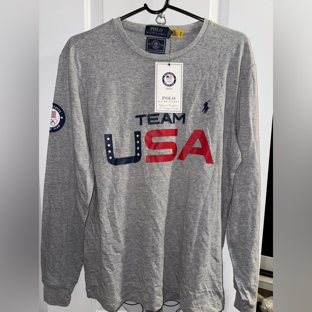 NWT Polo Ralph Lauren Team USA Olympic Long Sleeve Tee